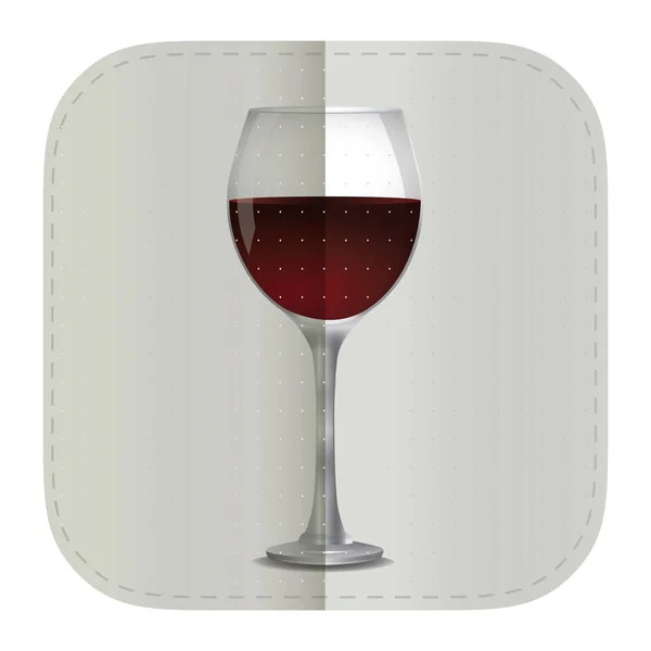 Semplice Banner Stilizzato Con Icone Del Vino Illustrazione Vettoriale — Vettoriale Stock