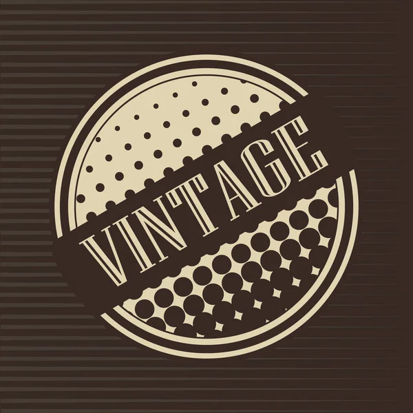 Vintage Retro Etikett Mit Text Und Schleife — Stockvektor