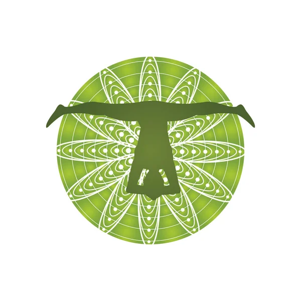 Yapraklı yeşil yaprak. vektör illüstrasyonu