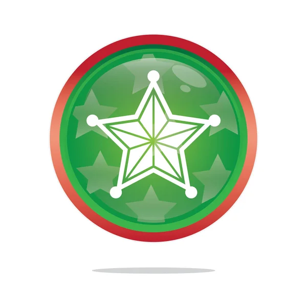 Illustration Vectorielle Badge Shérif — Image vectorielle
