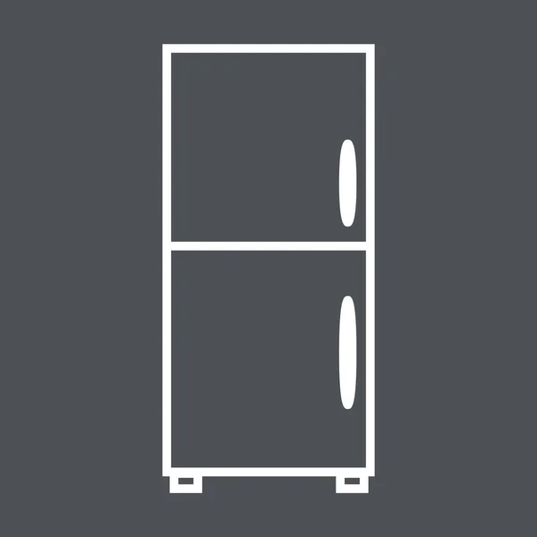 Kühlschrank Symbol Vektor Illustration — Stockvektor