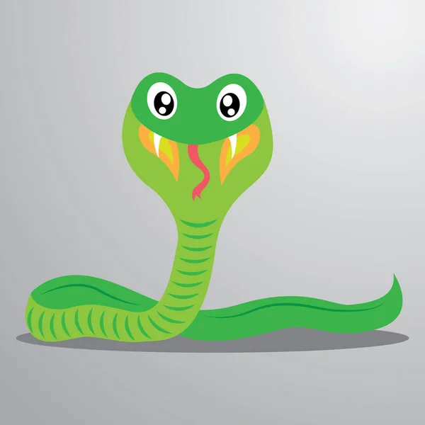 Vector Creativo Ilustración Serpiente — Vector de stock