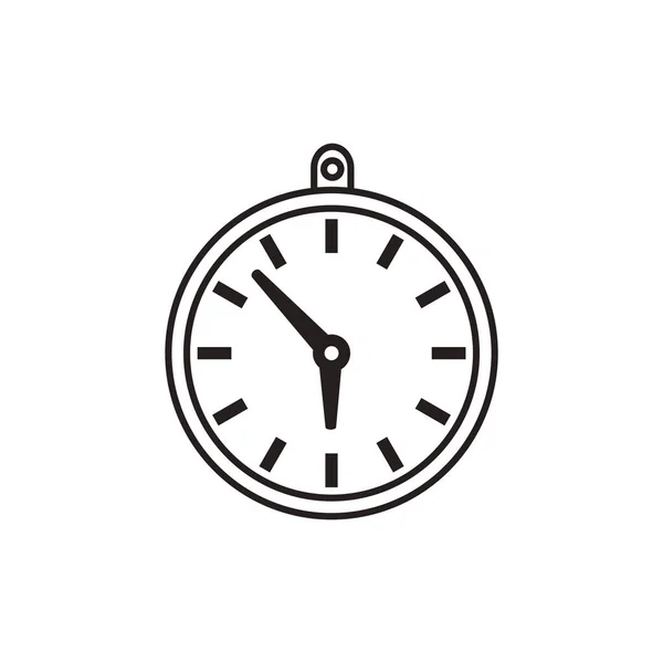 Reloj Icono Vector Ilustración — Archivo Imágenes Vectoriales