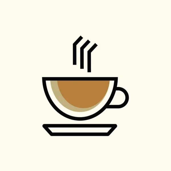 Coffee Vector Illustration Icon Element Background — Stock Vector