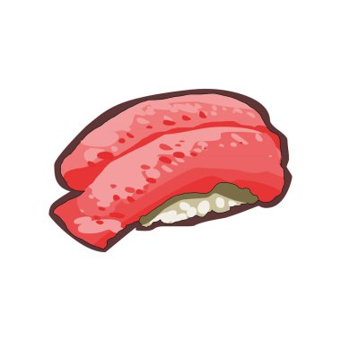 Bir suşinin vektör çizimi