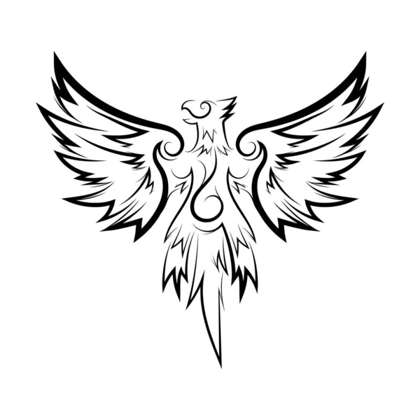 Icono Del Tatuaje Tribal Plana — Vector de stock