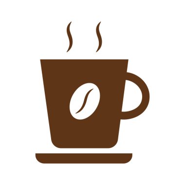 kahve fincanı simgesi vektör illüstrasyon grafik tasarımı