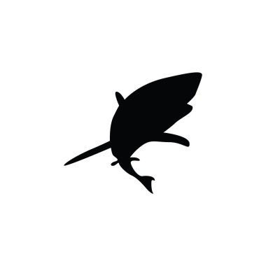 Balık simgesinin vektör illüstrasyonu