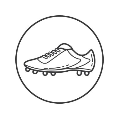 Spor ayakkabıları ayakkabı simgesinin vektör çizimi