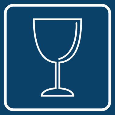 Cam simge, vektör illüstrasyonu