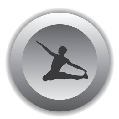 Yoga yapan kız renk vektörü çizimi yapıyor