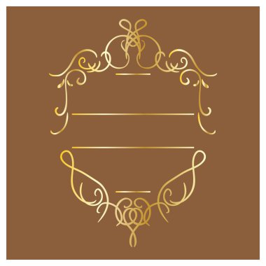 Metin için bir çerçevenin vektör illüstrasyonu