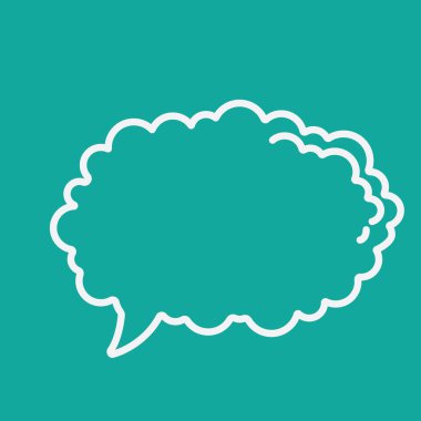 konuşma kabarcığı vektör çizimi 