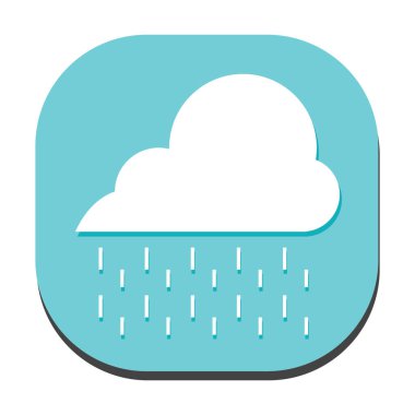 bulut simgesi, vektör illüstrasyonu