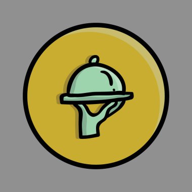 Gıda simgesinin vektör illüstrasyonu