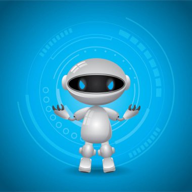 Robotun yaratıcı vektör çizimi