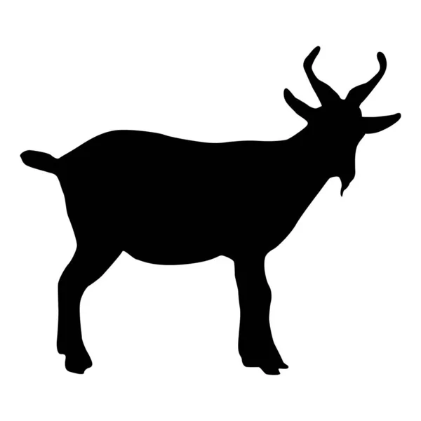 Silhouette Cerf — Image vectorielle