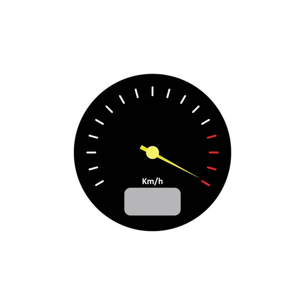 Speedometer Icon White Background — Stock Vector