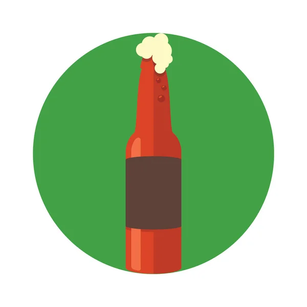 Vector Illustration Single Beer Icon — Stock Vector