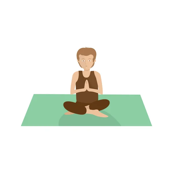 Yoga Pose Vektorillustration — Stockvektor