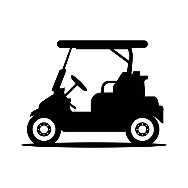 Carrinho Golfe Ícone Vetor Ilustração Design Gráfico —  Vetores de Stock