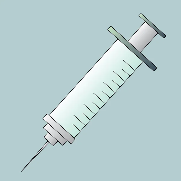 Ilustración Vectorial Una Jeringa — Archivo Imágenes Vectoriales