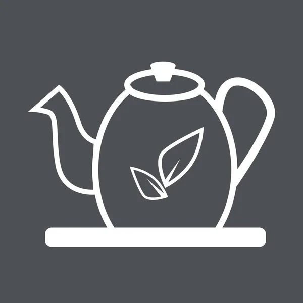 Taza Icono Vector Ilustración — Vector de stock