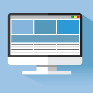 Hesaplama, teknoloji, vektör illüstrasyonu 