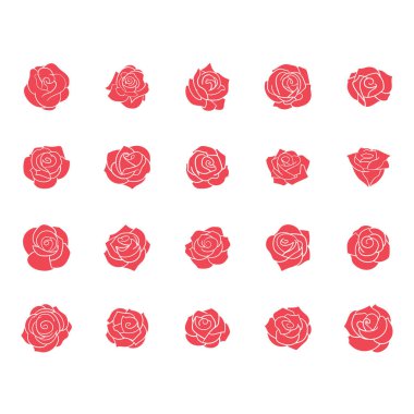 gül vektör çizimi, simge ögesi arkaplanı