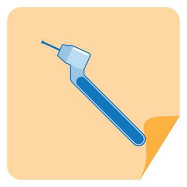 Grafik vektör illüstrasyonu, diş aracı