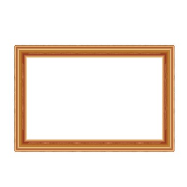 Beyaz arkaplanda boş çerçeve. vektör illüstrasyonu