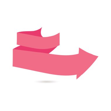 Kurdele simgesi beyaz arkaplanda izole edildi. vektör illüstrasyonu