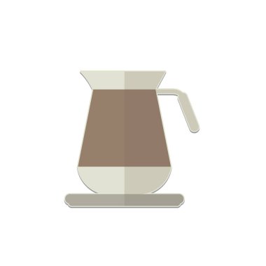 Kahve simgesi vektör illüstrasyonu 