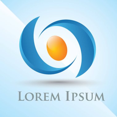 soyut mavi ve turuncu arkaplan