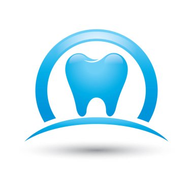 Diş vektörü illüstrasyonu, simge ögesi arkaplanı