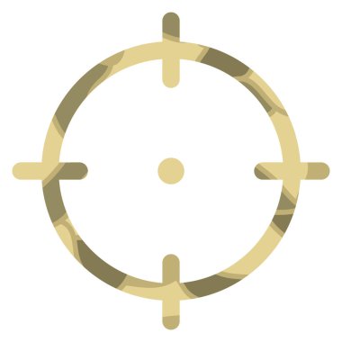 Hedef ve vektör illüstrasyonlu basit biçimlendirilmiş pankart