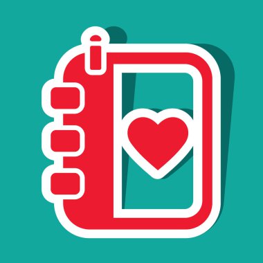 Basit grafik simgesi vektör illüstrasyonu