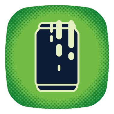 Bira kutusunun modern grafik ikon vektör çizimi