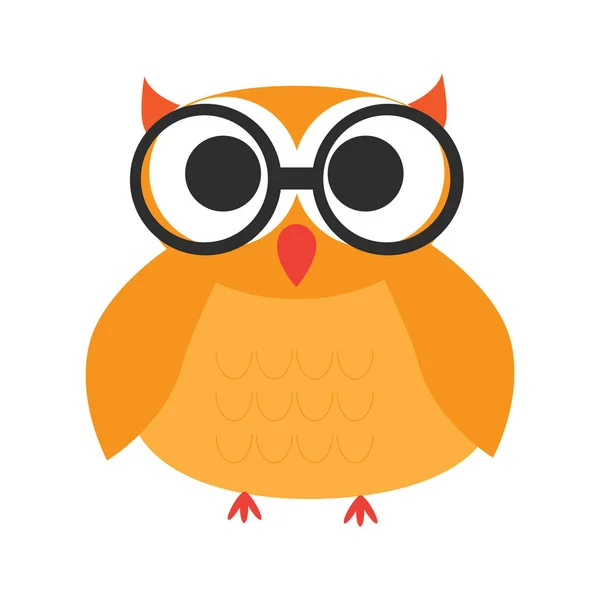 Owl Vector Illustration Icon Element Background — Stock Vector