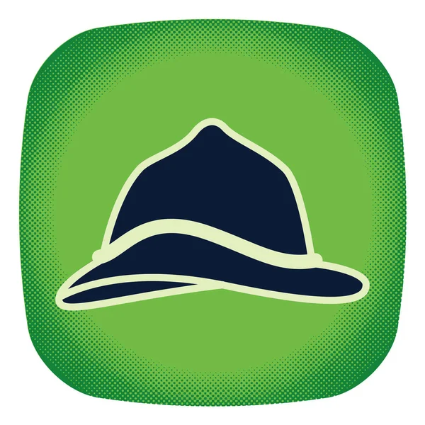 Şapkanın modern grafik simgesi çizimi