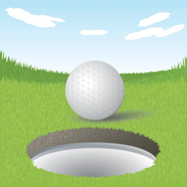 Golf Ikon Vektor Illusztráció — Stock Vector