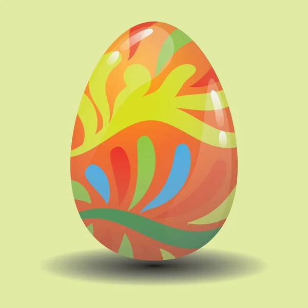 Графическая Векторная Иллюстрация Пасхальное Яйцо — стоковый вектор