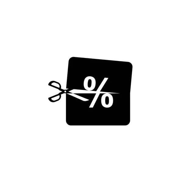 Pourcentage Icône Vectoriel Illustration — Image vectorielle