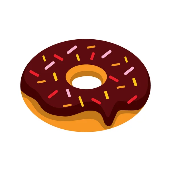 Donut Vector Illustratie Icoon Element Achtergrond — Stockvector