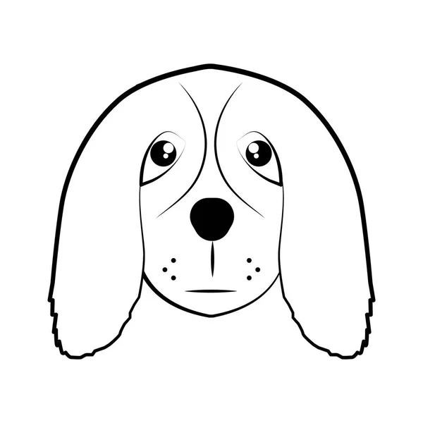 Icône Signe Chien Illustration Vectorielle — Image vectorielle