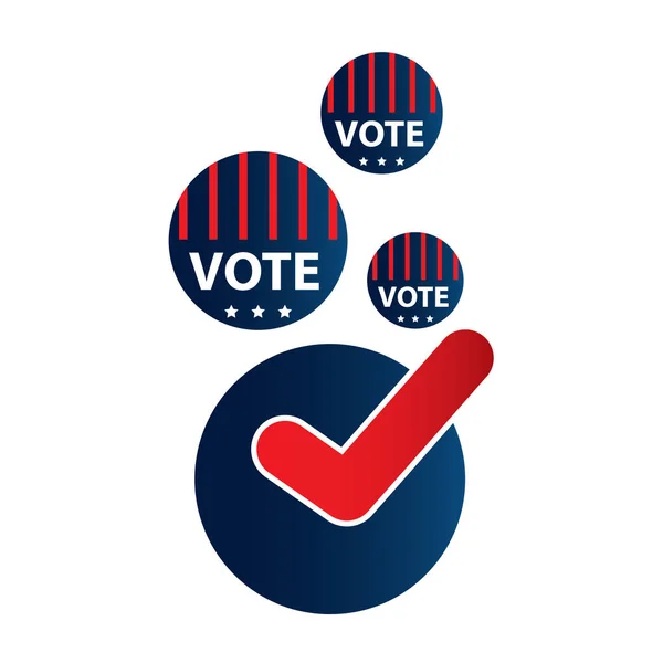 Etats Unis Vote Signe Illustration Vectorielle — Image vectorielle