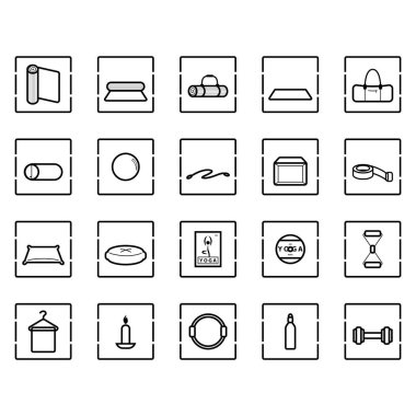 Simgelerin yaratıcı vektör illüstrasyonu