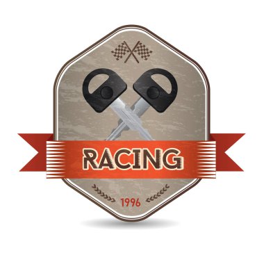 Yarış, ulaşım, vektör illüstrasyonu 