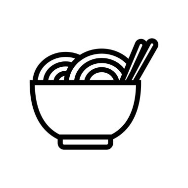 Restoran simgeleriyle basit biçimlendirilmiş pankart, vektör illüstrasyonu