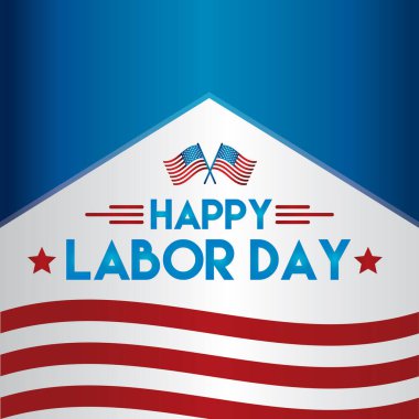 Simge ve vektör illüstrasyonlu basit biçimlendirilmiş pankart